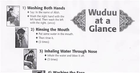 Islamic Learner Steps Of Wudu