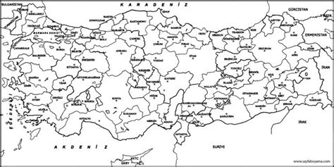 Türkiye Haritası Fiziki Pdf Çizimindir ve indir Harita Boya Boyama