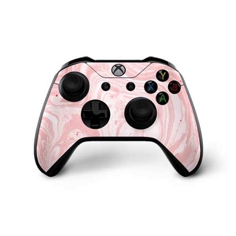 The Pink Marbling Xbox One X Controller Skin Features Unique Marbling