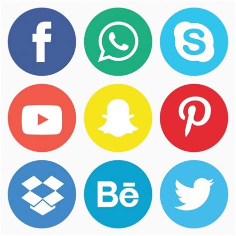 Pack De Iconos De Redes Sociales Vector Gratis