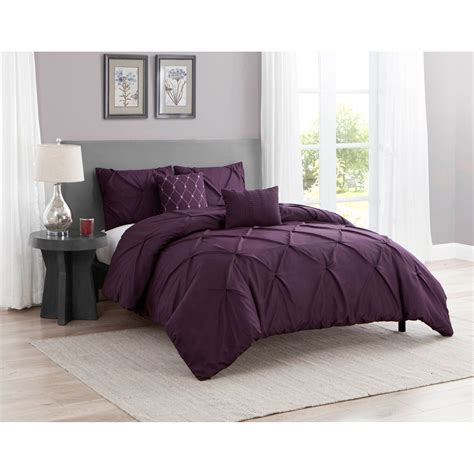 Image Result For Pleated Purple Grey Bedding Purple Bedding Sets