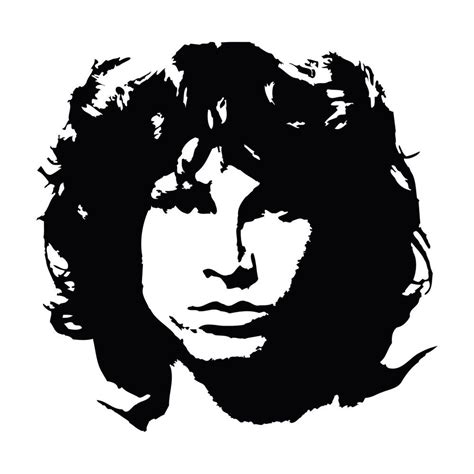 Jim Morrison Portrait Car Laptop Window Bumper Vinyl Decal