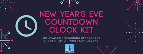 New Years Eve Countdown Clock Kit Algoma Public Library
