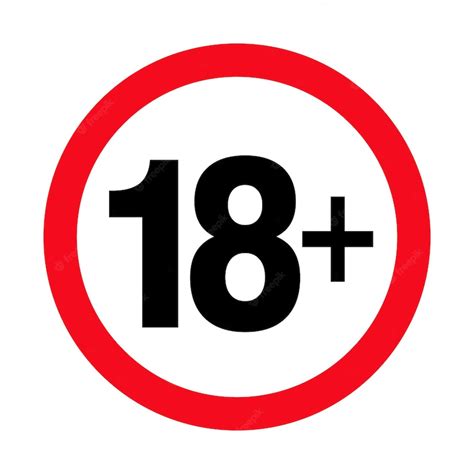 Premium Vector Under 18 Sign Warning Symbol Over 18 Only Censored Eighteen Age Older Forbidden