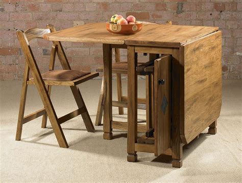 So wood wall mounted drop leaf table balcony folding dining desk 80x 52 x 40cm fwt10 n. Adorable Drop Leaf Table with Chair Storage - HomesFeed