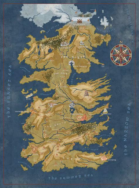 Game Of Thrones Puzzles The Seven Kingdoms Of Westeros