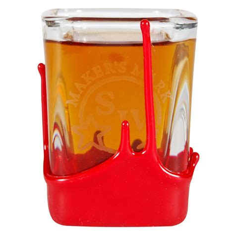 Maker S Mark Whiskey Square Shot Glass With Wax Seal