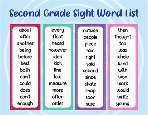 Nd Grade Dolch Sight Words List Pre K Sight Words Dolch Sight Word Hot Sex Picture