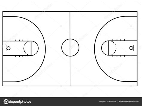 Black And White Basketball Gym