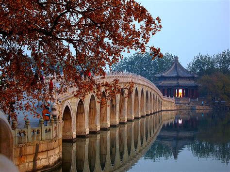 The Seventeen Arch Bridge At Summer Palace Beijing China Flickr