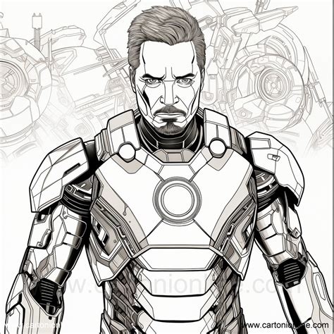 Iron Man Superheroes Printable Coloring Pages