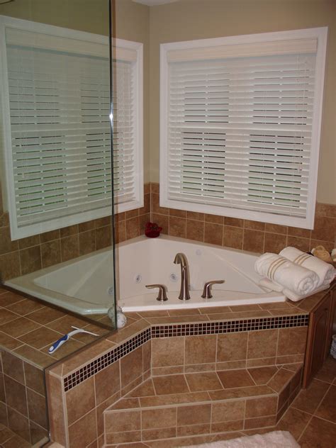Bathroom remodel pictures before and after. Corner Jetted Tub | Bathroom remodel master, Bathrooms remodel
