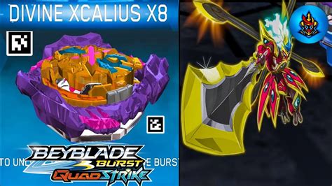 New Divine Xcalius X Qr Code Beyblade Burst Quad Strike App Youtube