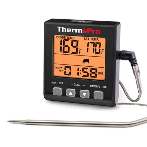 Thermopro Digital Meat Cooking Smoker Kitchen Grill Bbq Thermometer