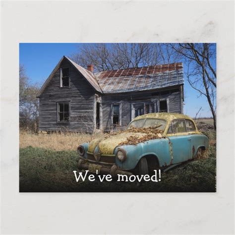 Weve Moved Funny Announcement Postcard Zazzle