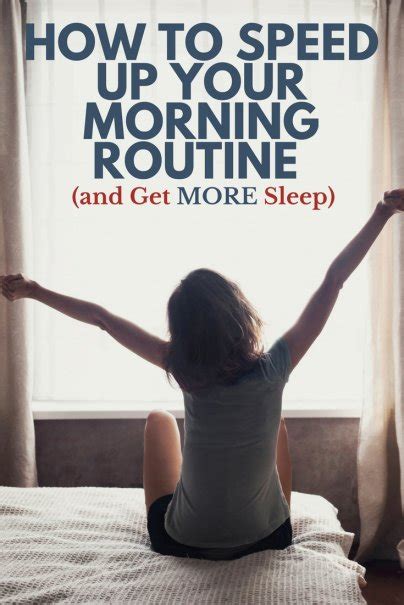 This Is How You Speed Up Your Morning Routine And Get More Sleep