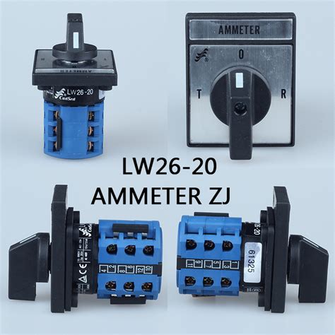 Lw26 20 Ammeter Ammeter Switch Selector Switch With 3 Current