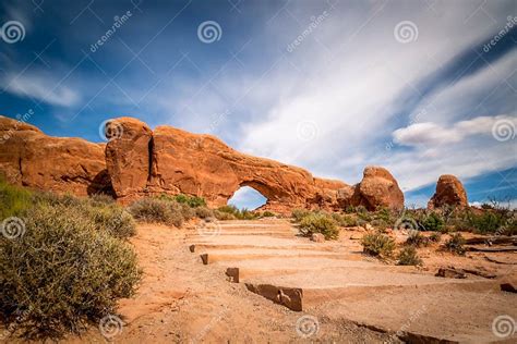 Sandstone Arches And Natural Structures Stock Image Image Of