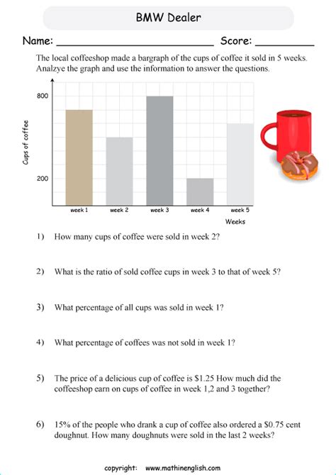 Bar Graph Worksheet 1st Grade