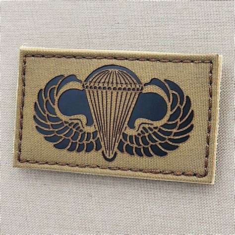 Airborne Parachutist Jump Wings Coyote Ir Basic Badge Patch