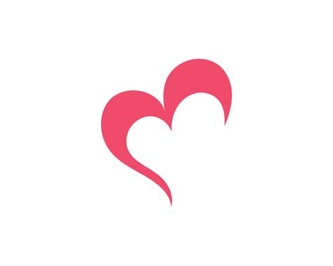 Love Heart Logo And Template 596005 Vector Art At Vecteezy