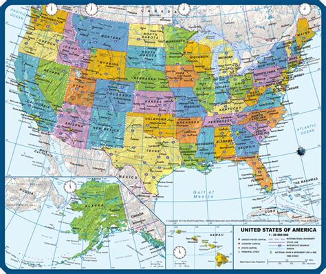 United States Map Highway Atlas Cartographic