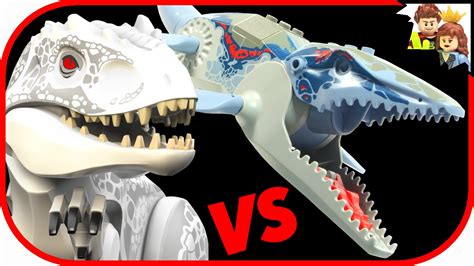 Lego Jurassic World Indominus Rex Vs Mosasaurus Battle