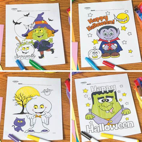 Oriental Trading Halloween Coloring Pages