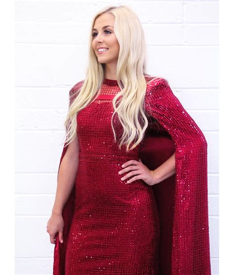 Bariano Burgundy Sequins Cape Gown Alila