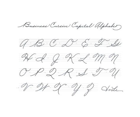 Palmer Method Cursive Alphabet
