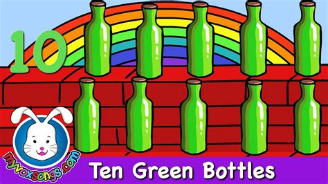 Ten Green Bottles Nursery Rhymes Youtube