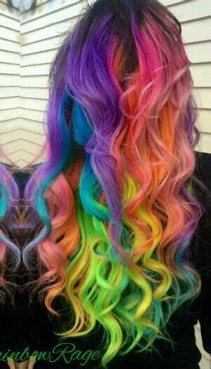 Pineapple And Passionfruit Rainbow Hair Color Rainbow Hair Rainbow