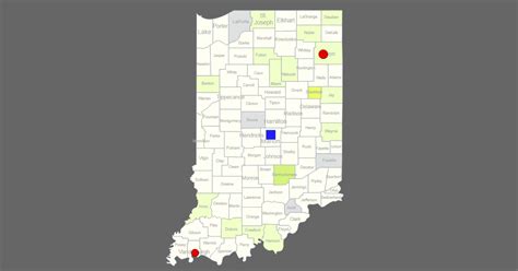 Interactive Map Of Indiana Clickable Counties Cities