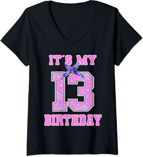 Womens Its My 13th Birthday Shirt Tie Dye 13 Yrs Old T