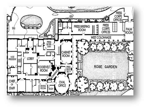 The West Wing Of The White House Floor Plan The Enchanted Manor