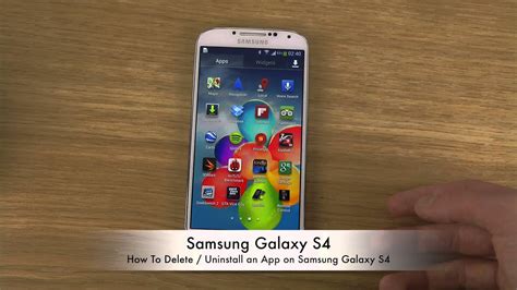You will be surprised at the number of apps that you are. How To Delete / Uninstall an App on Samsung Galaxy S4 ...
