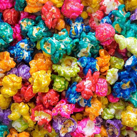 Rainbow Popcorn Assorted Flavors Bulk Candy Store Pipoca Doce