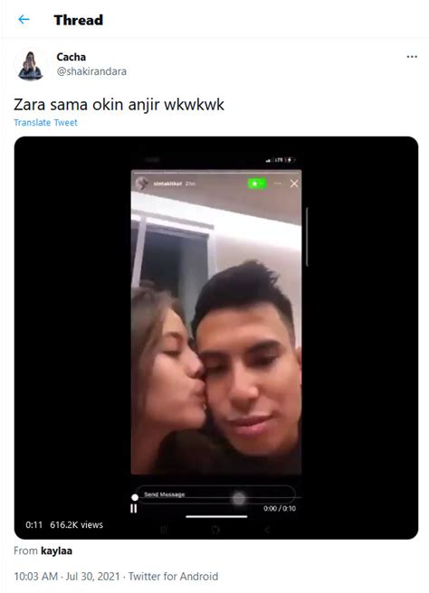 Viral Video Zara Adhisty Ciuman Dengan Niko Al Hakim Mantan Suami Rachel Vennya Indozone Seleb