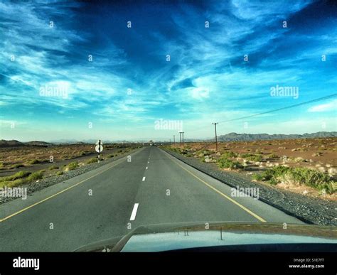 Desert Road Trip Stock Photo Alamy