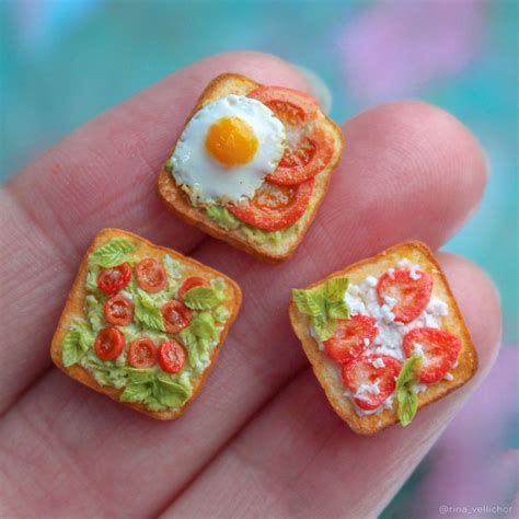 Miniature Sandwiches From Polymer Clay Polymer Clay Food Dollhouse