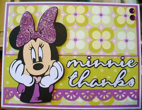 Thank You Notes Minnie Mouse Minnie Thank You Cards