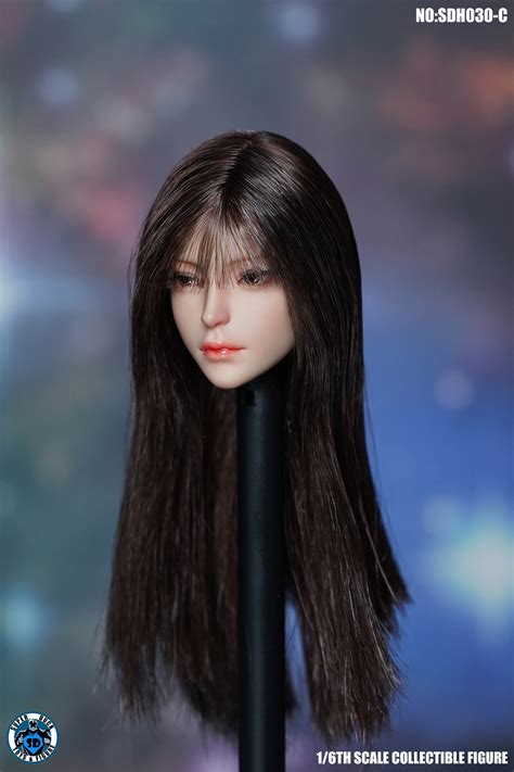 Super Duck Sdh030c 16 Brown Long Hair Female Headsculpt Acaretoys จำหน่าย ของเล่น โมเดล ชุด