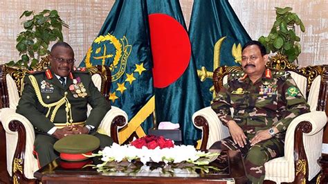 Zambian Army Commander Meets Bd Army Chief Bangladesh Post