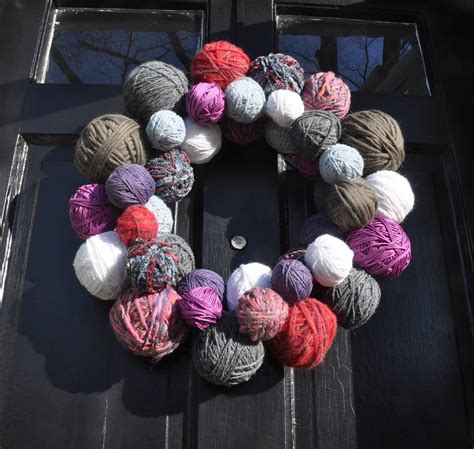 Yarn Ball Wreath Diy Del Ray Flickr