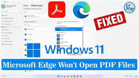 How To Fix Microsoft Edge Won T Open Pdf Files Youtube