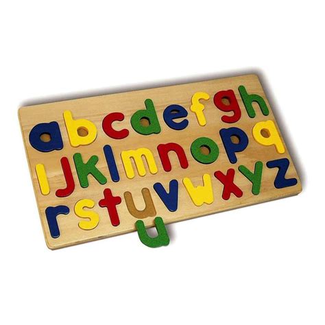 Lower Case Wooden Alphabet Toy Educational Toys Tag Toys Alphabet