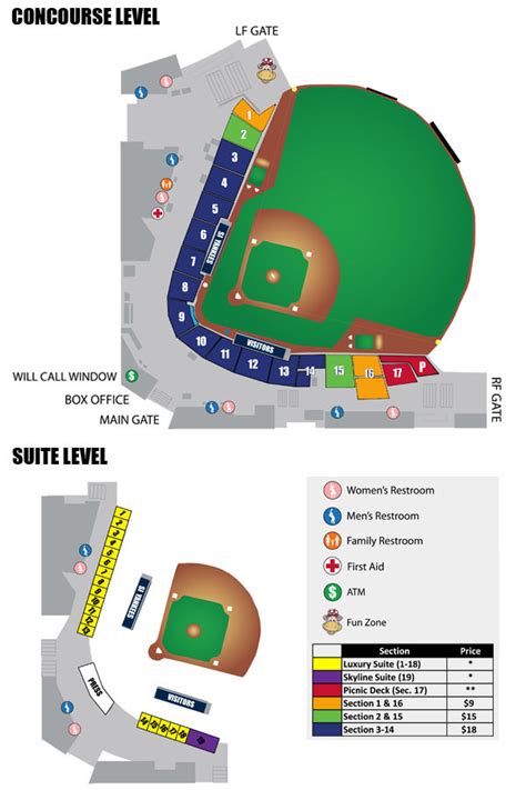 Seating Chart Staten Island Yankees Ballpark