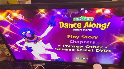 Sesame Street Dance Along 2003 Dvd Menu Walkthrough Youtube