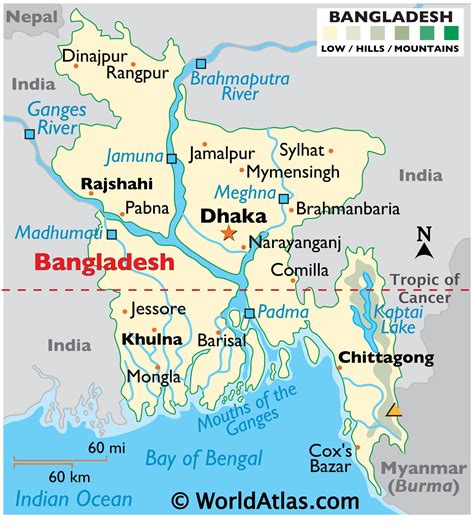 Bangladesh Map Geography Of Bangladesh Map Of Bangladesh