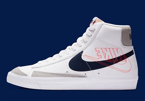 Custom nike blazers, glitter nike lows, glitter shoes, pink glitter nikes, *read description* d247n. Nike Blazer Mid '77 Reverse Logo Blanche DA4651-100 - Crumpe